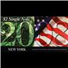 Image 2 : 2003A $2 Federal Reserve Note, Uncirculated 2008 BEP Folio Issue (New York, NY) Grades Gem CU