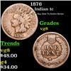 Image 1 : 1876 Indian Cent 1c Grades vg, very good