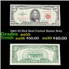 1963 $5 Red Seal United States Note Grades Choice AU