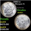 Image 1 : 1882-o Morgan Dollar $1 Grades Choice+ Unc