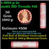 Image 1 : Shotgun Lincoln 1c roll, 1992-p 50 pcs Dunbar Wrapper.