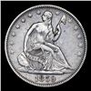Image 2 : 1859-p Seated Half Dollar 50c Grades xf