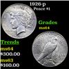Image 1 : 1926-p Peace Dollar $1 Grades Choice Unc