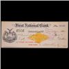 Image 2 : 1901 The First National Bank of Bainbridge, NY Check For $50 Grades NG
