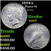 Image 1 : 1924-s Peace Dollar $1 Grades Select Unc