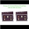 Image 1 : 2x 1987 United States Mint Proof Set! A total of 10 Coins Inside, 5 each!