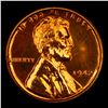 Image 2 : Proof 1942 Lincoln Cent 1c Grades Gem+ Proof Red