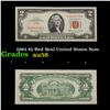 1963 $2 Red Seal United States Note Grades Choice AU/BU Slider