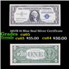 1957B $1 Blue Seal Silver Certificate Grades Gem CU