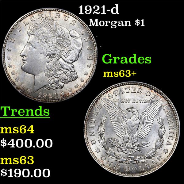 1921-d Morgan Dollar $1 Grades Select+ Unc
