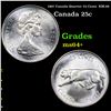 1967 Canada Quarter 25 Cents  KM-68 Grades Choice+ Unc
