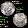 Image 1 : 1900-p Morgan Dollar $1 Grades GEM Unc