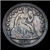 Image 2 : 1857-p Seated Liberty Dime 10c Grades xf+