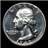 Image 2 : Proof 1942 Washington Quarter 25c Grades GEM+ Proof