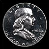 Image 2 : Proof 1962 Franklin Half Dollar 50c Grades GEM+ Proof