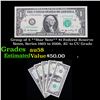 Image 1 : Group of 5 **Star Note** $1 Federal Reserve Notes, Series 1963 to 2009, AU to CU Grade Grades Choice