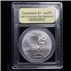 Image 2 : 1991-d Korean War Modern Commem Dollar $1 Graded ms70, Perfection BY USCG