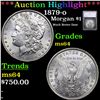 Image 1 : ***Auction Highlight*** 1879-o Morgan Dollar $1 Graded ms64 By SEGS (fc)