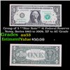 Image 1 : Group of 5 **Star Note** $1 Federal Reserve Notes, Series 1963 to 2009, XF to AU Grade Grades Select