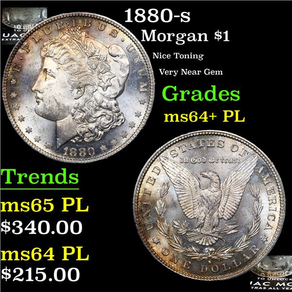 1880-s Morgan Dollar $1 Grades Choice Unc+ PL