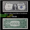 Image 1 : 1957A $1 Blue Seal Silver Certificate Grades Choice CU