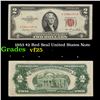 1953 $2 Red Seal United States Note Grades vf+