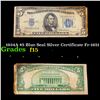 1934A $5 Blue Seal Silver Certificate Fr-1651 Grades f+