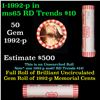 Image 1 : Shotgun Lincoln 1c roll, 1992-p 50 pcs Dunbar Wrapper.