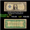 1928B $1 Blue Seal Silver Certificate "Funnyback" Grades vf+