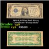 1928A $1 Blue Seal Silver Certificate "Funnyback" Grades vg, very good