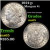 Image 1 : 1921-p Morgan Dollar $1 Grades GEM Unc