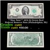 Image 1 : **Star Note** 1976 $2 Green Seal Federal Reserve Note (Philadelphia, PA) Grades Select CU