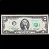 Image 2 : **Star Note** 1976 $2 Green Seal Federal Reserve Note (Philadelphia, PA) Grades Select CU