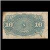 Image 3 : 1870's US Fractional Currency 10¢ Fourth Issue Fr-1257 40MM Seal Watermarked Grades f+