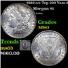 Image 1 : 1882-o/s Top 100 Morgan Dollar Vam-5 $1 Grades Select Unc