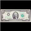 Image 2 : **Star Note** 1976 $2 Green Seal Federal Reserve Note (Philadelphia, PA) Grades Gem CU