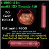 Image 1 : Lincoln 1c roll, 1960-d 50 pcs Auto Coinwrapping Mach. Corp., N.Y Wrapper.