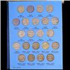 Image 3 : Virtual Jefferson 5c Whitman book, 1938-1961. 63 coins in total, including the full wartime silver n