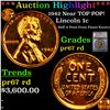 Image 1 : Proof ***Auction Highlight*** 1942 Lincoln Cent Near TOP POP! 1c Graded pr67 rd BY SEGS (fc)