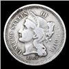 Image 2 : 1867 Three Cent Copper Nickel 3cn Grades vf++