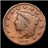 Image 2 : 1837 Head of 1838 Coronet Head Large Cent 1c Grades vg+