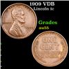 Image 1 : 1909 VDB Lincoln Cent 1c Grades Choice AU