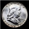 Image 2 : 1960-p Franklin Half Dollar 50c Grades Choice+ Unc