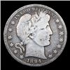 Image 2 : 1894-p Barber Half Dollars 50c Grades f+