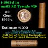 Image 1 : Shotgun Lincoln 1c roll, 1963-d 50 pcs Brandt Wrapper.