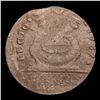 Image 2 : ***Auction Highlight*** 1787 Fugio 1C United States, 4 Cinq Colonial Cent Mint Error 1c Graded vg10 