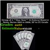Image 1 : Group of 5 **Star Note** $1 Federal Reserve Notes, Series 1963 to 2009, XF to CU Grade Grades Select