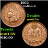 Image 1 : 1902 Indian Cent 1c Grades Choice Unc BN