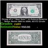 Image 1 : Group of 5 **Star Note** $1 Federal Reserve Notes, Series 1963 to 2009, All CU Grade Grades Select C