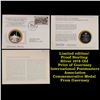 Image 1 : Limited edition! Proof Sterling Silver 1978 Old Print of Guernsey International Postmasters Associat